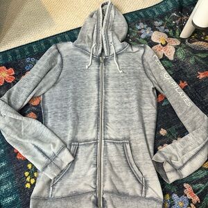 Club Pilates Gray Zip-Up Hoodie